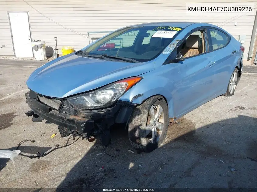 KMHDH4AE7CU309226 2012 Hyundai Elantra Gls (Ulsan Plant)