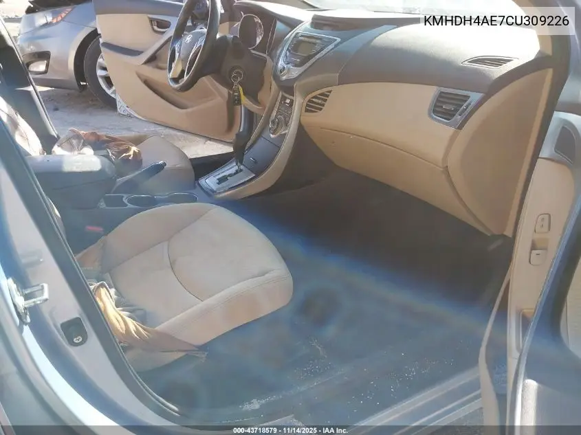 KMHDH4AE7CU309226 2012 Hyundai Elantra Gls (Ulsan Plant)