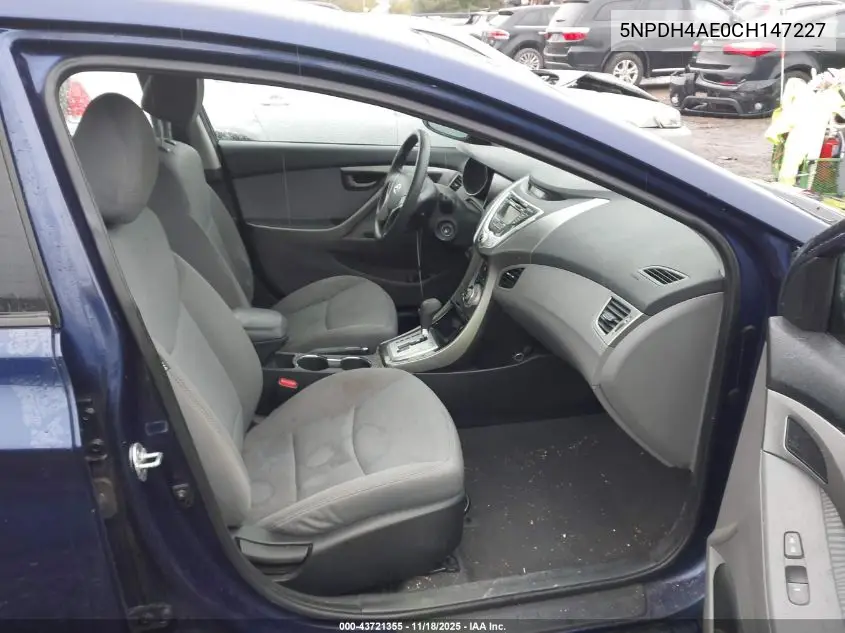 5NPDH4AE0CH147227 2012 Hyundai Elantra Gls