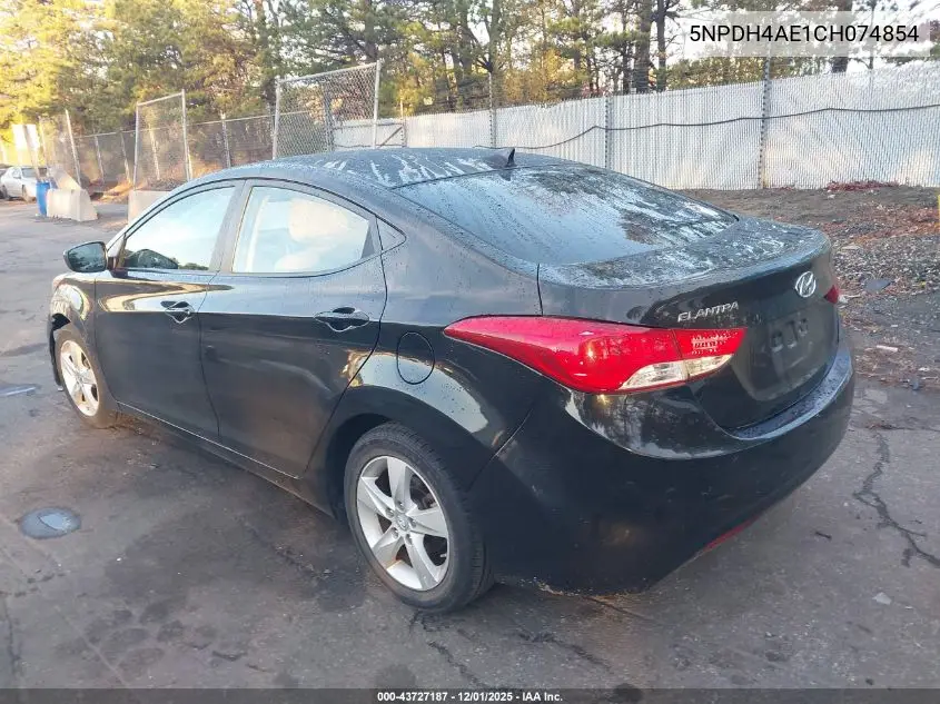 5NPDH4AE1CH074854 2012 Hyundai Elantra Gls