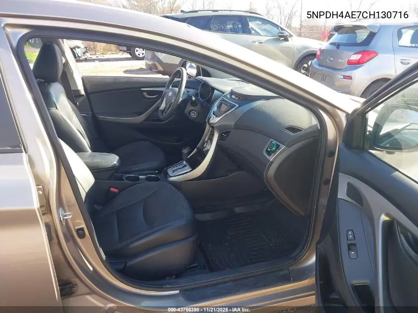 5NPDH4AE7CH130716 2012 Hyundai Elantra Limited