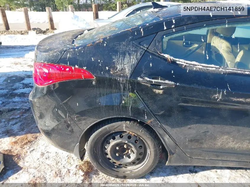 5NPDH4AE7CH141859 2012 Hyundai Elantra Gls