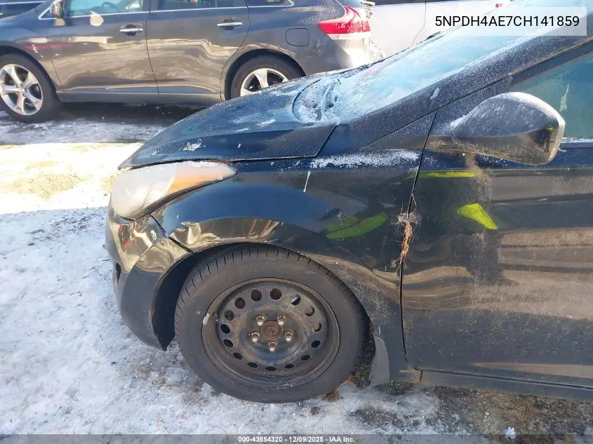 5NPDH4AE7CH141859 2012 Hyundai Elantra Gls