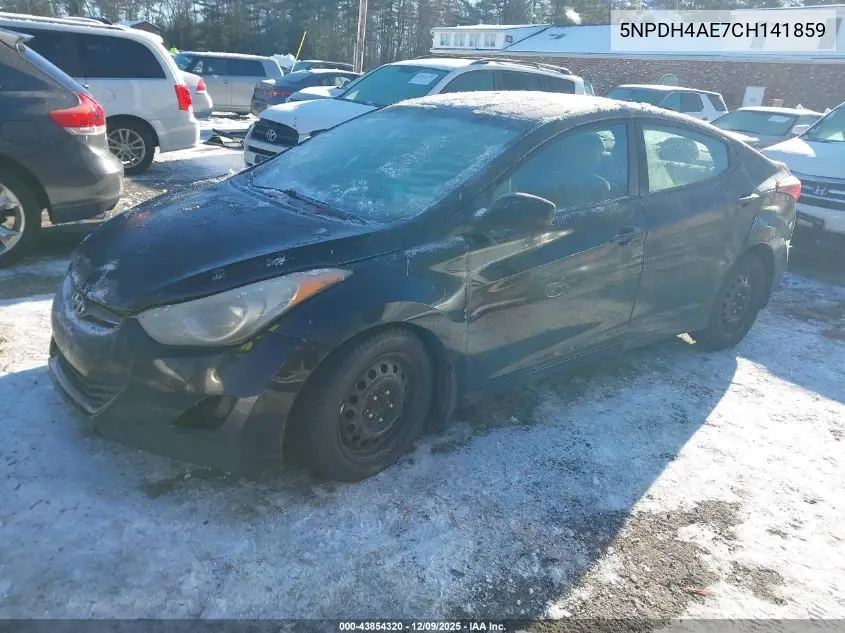 5NPDH4AE7CH141859 2012 Hyundai Elantra Gls