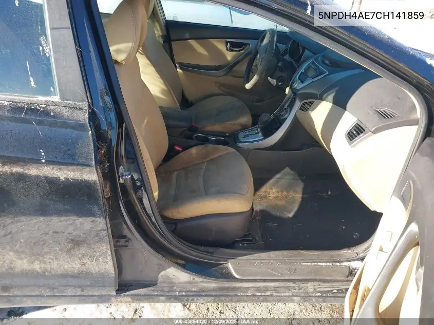 5NPDH4AE7CH141859 2012 Hyundai Elantra Gls