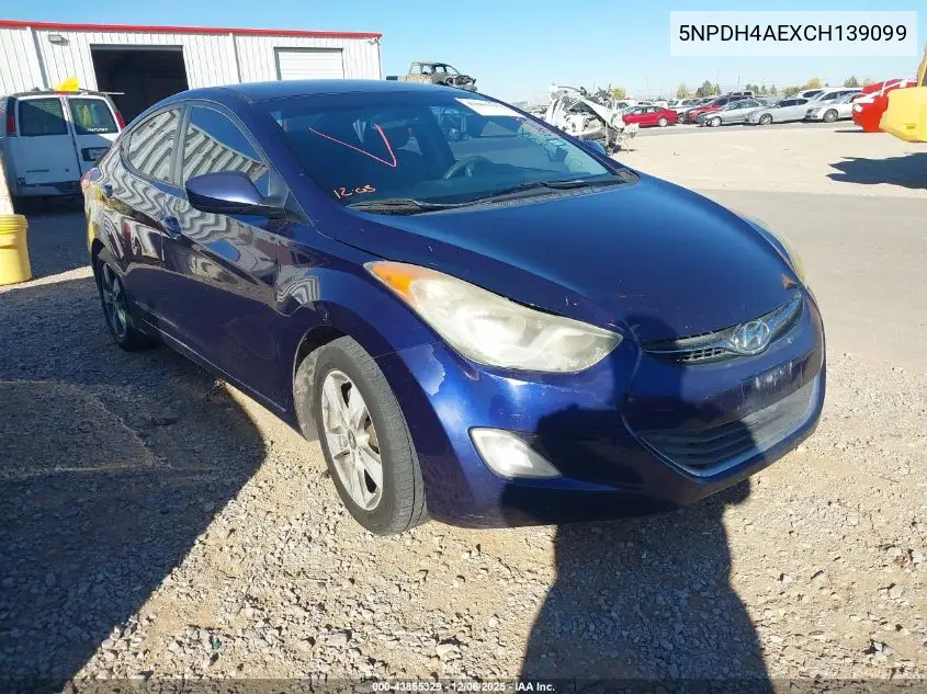 5NPDH4AEXCH139099 2012 Hyundai Elantra Gls