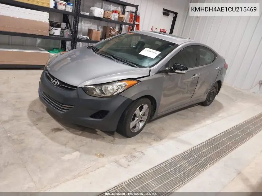 KMHDH4AE1CU215469 2012 Hyundai Elantra Limited (Ulsan Plant)