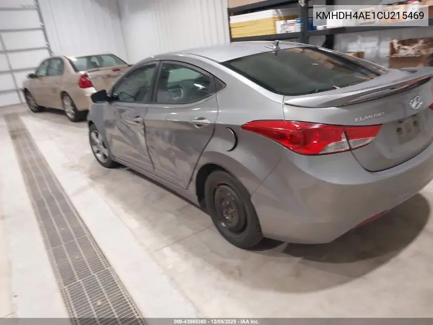 KMHDH4AE1CU215469 2012 Hyundai Elantra Limited (Ulsan Plant)