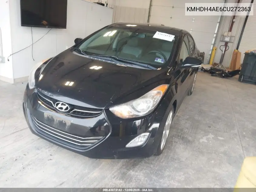 KMHDH4AE6CU272363 2012 Hyundai Elantra Limited (Ulsan Plant)