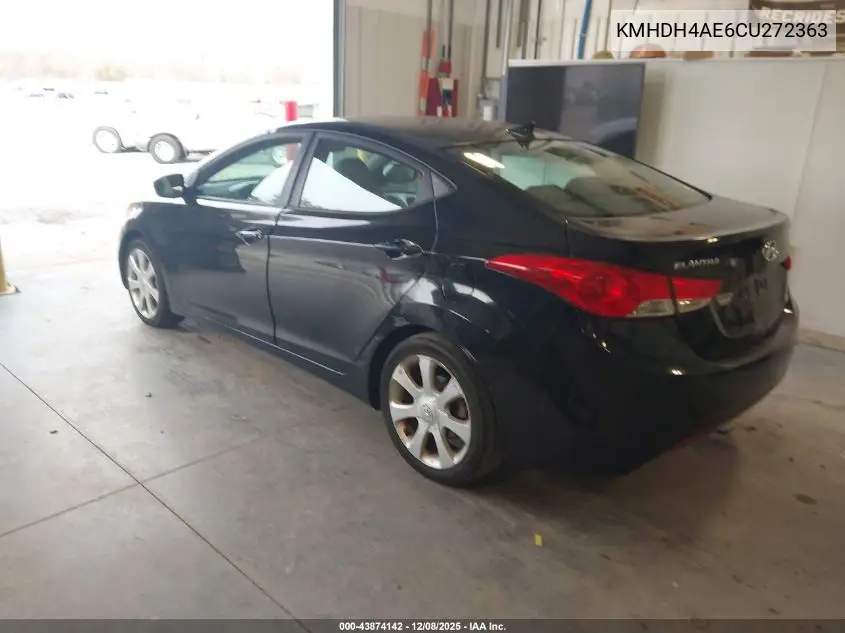 KMHDH4AE6CU272363 2012 Hyundai Elantra Limited (Ulsan Plant)