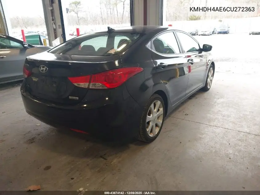 KMHDH4AE6CU272363 2012 Hyundai Elantra Limited (Ulsan Plant)