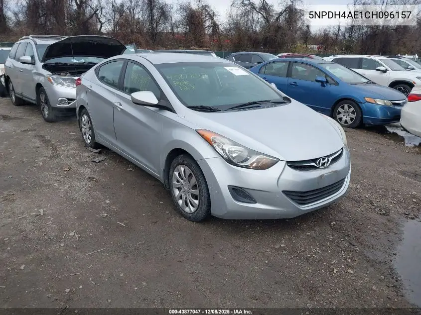 5NPDH4AE1CH096157 2012 Hyundai Elantra Gls