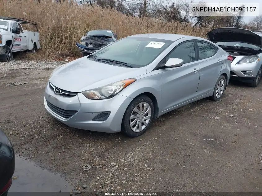 5NPDH4AE1CH096157 2012 Hyundai Elantra Gls