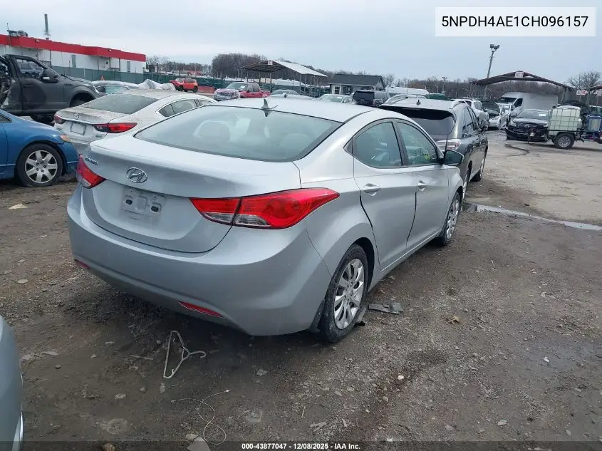 5NPDH4AE1CH096157 2012 Hyundai Elantra Gls