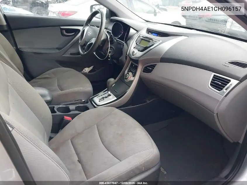5NPDH4AE1CH096157 2012 Hyundai Elantra Gls