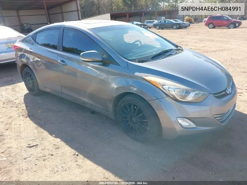 5NPDH4AE6CH084991 2012 Hyundai Elantra Limited