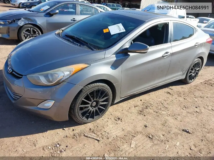 5NPDH4AE6CH084991 2012 Hyundai Elantra Limited