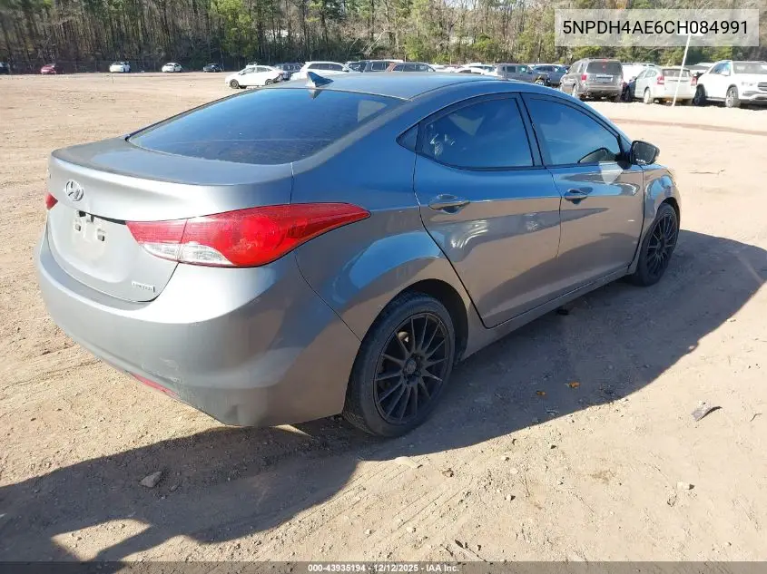 5NPDH4AE6CH084991 2012 Hyundai Elantra Limited