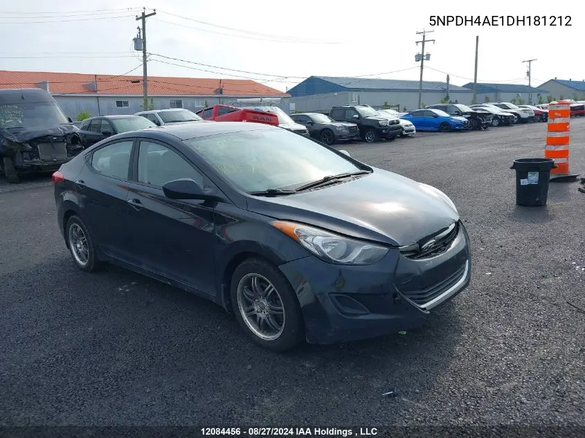 5NPDH4AE1DH181212 2013 Hyundai Elantra Gl