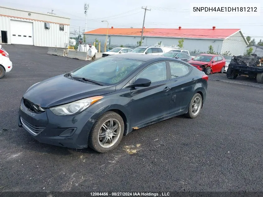 5NPDH4AE1DH181212 2013 Hyundai Elantra Gl