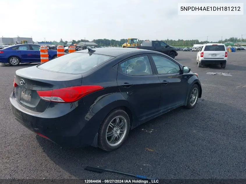 5NPDH4AE1DH181212 2013 Hyundai Elantra Gl