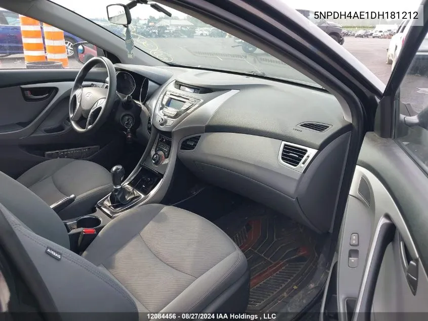 5NPDH4AE1DH181212 2013 Hyundai Elantra Gl