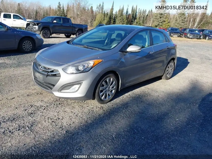 KMHD35LE7DU018342 2013 Hyundai Elantra Gt Se