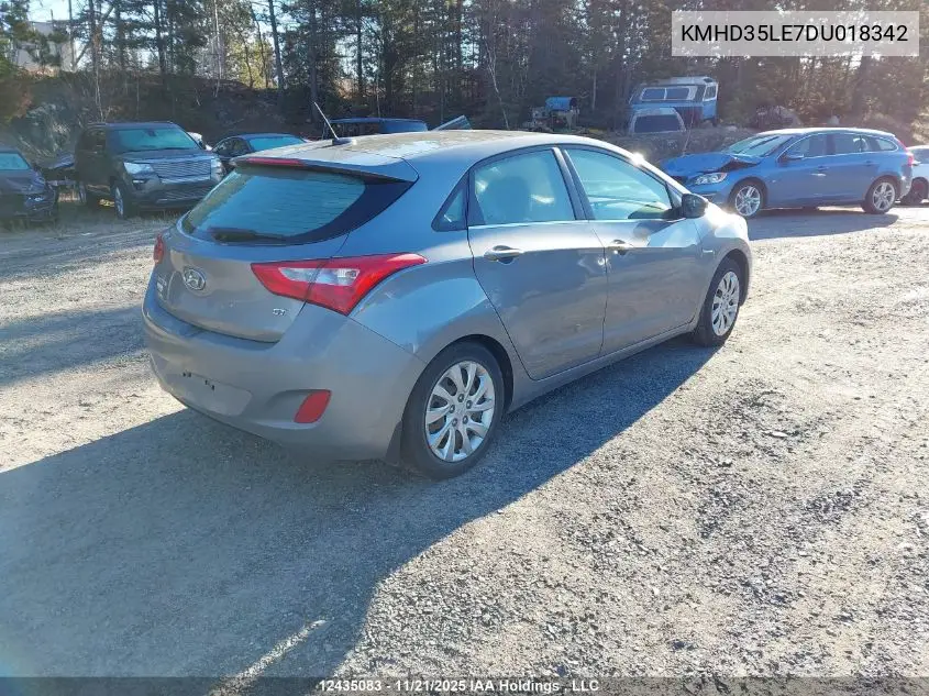 KMHD35LE7DU018342 2013 Hyundai Elantra Gt Se