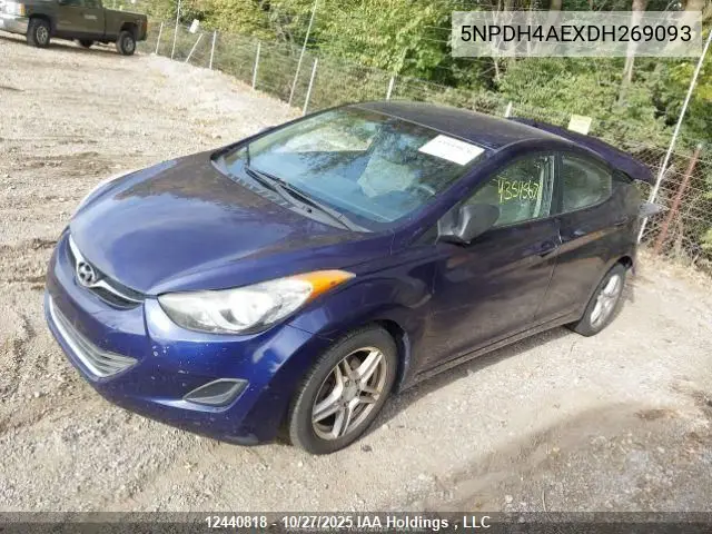 5NPDH4AEXDH269093 2013 Hyundai Elantra Gls/Limited
