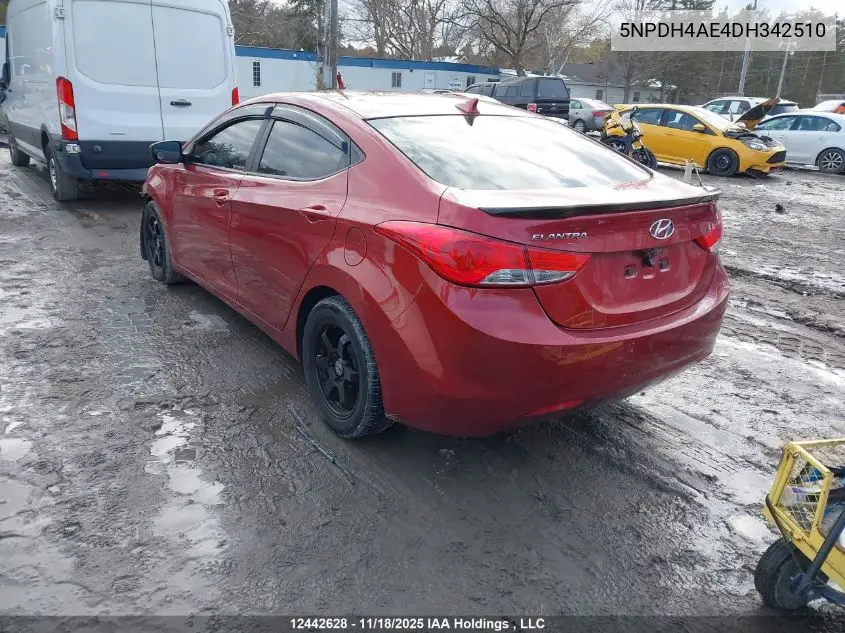 5NPDH4AE4DH342510 2013 Hyundai Elantra