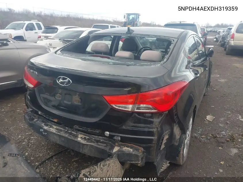 5NPDH4AEXDH319359 2013 Hyundai Elantra Gl