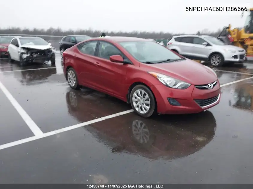 5NPDH4AE6DH286666 2013 Hyundai Elantra Gl