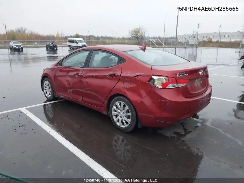 5NPDH4AE6DH286666 2013 Hyundai Elantra Gl