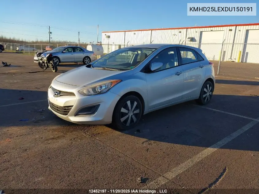 KMHD25LEXDU150191 2013 Hyundai Elantra Gt Gl