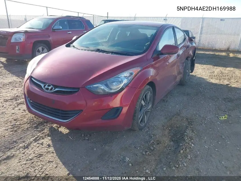 5NPDH4AE2DH169988 2013 Hyundai Elantra