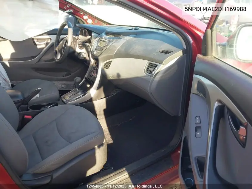 5NPDH4AE2DH169988 2013 Hyundai Elantra