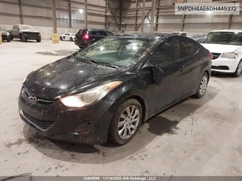 5NPDH4AE6DH445332 2013 Hyundai Elantra