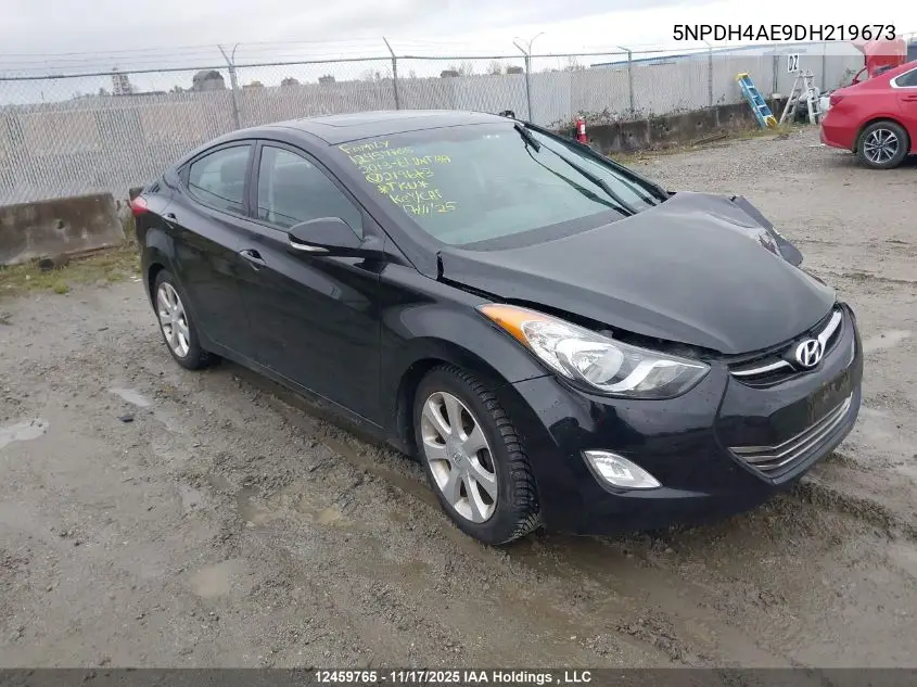 5NPDH4AE9DH219673 2013 Hyundai Elantra Gls/Limited