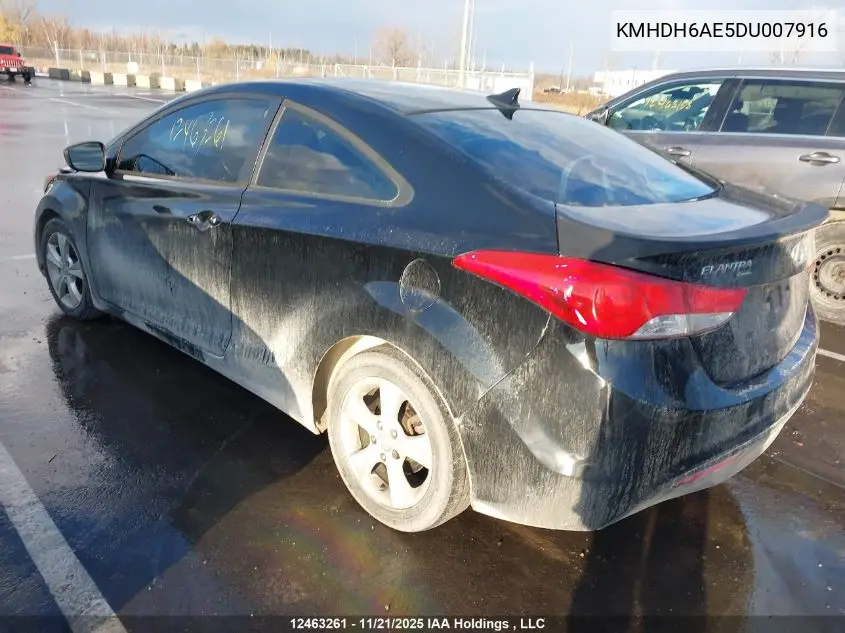 KMHDH6AE5DU007916 2013 Hyundai Elantra Gls