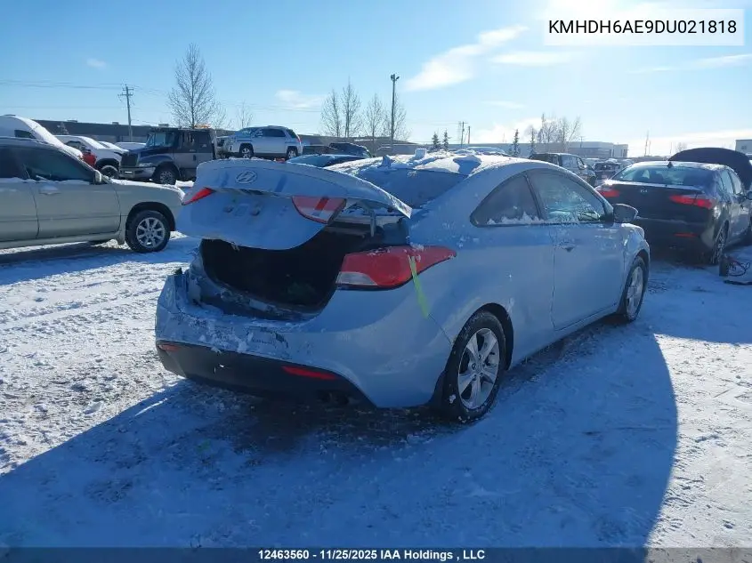 KMHDH6AE9DU021818 2013 Hyundai Elantra Coupe Gs/Se