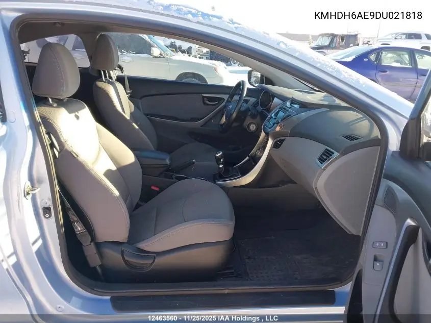 KMHDH6AE9DU021818 2013 Hyundai Elantra Coupe Gs/Se