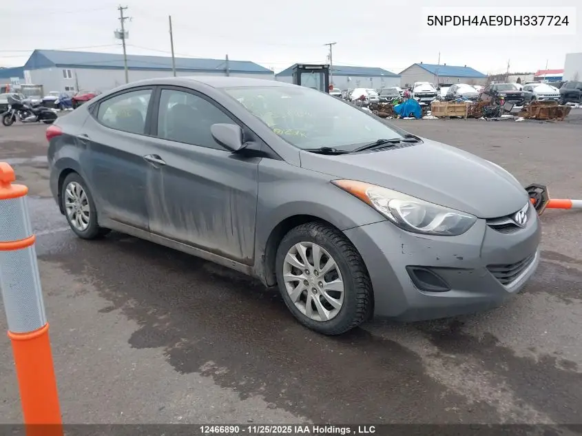 5NPDH4AE9DH337724 2013 Hyundai Elantra