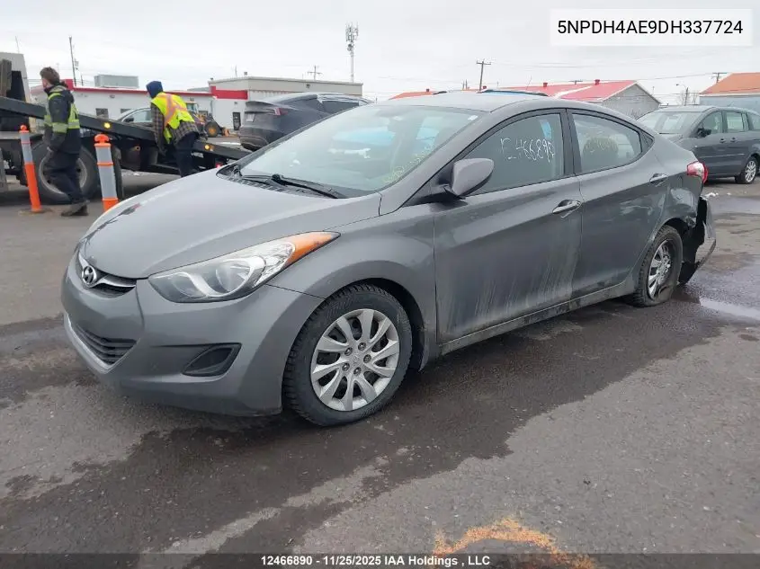 5NPDH4AE9DH337724 2013 Hyundai Elantra