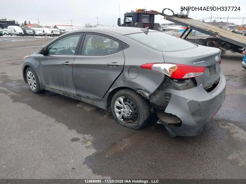 5NPDH4AE9DH337724 2013 Hyundai Elantra