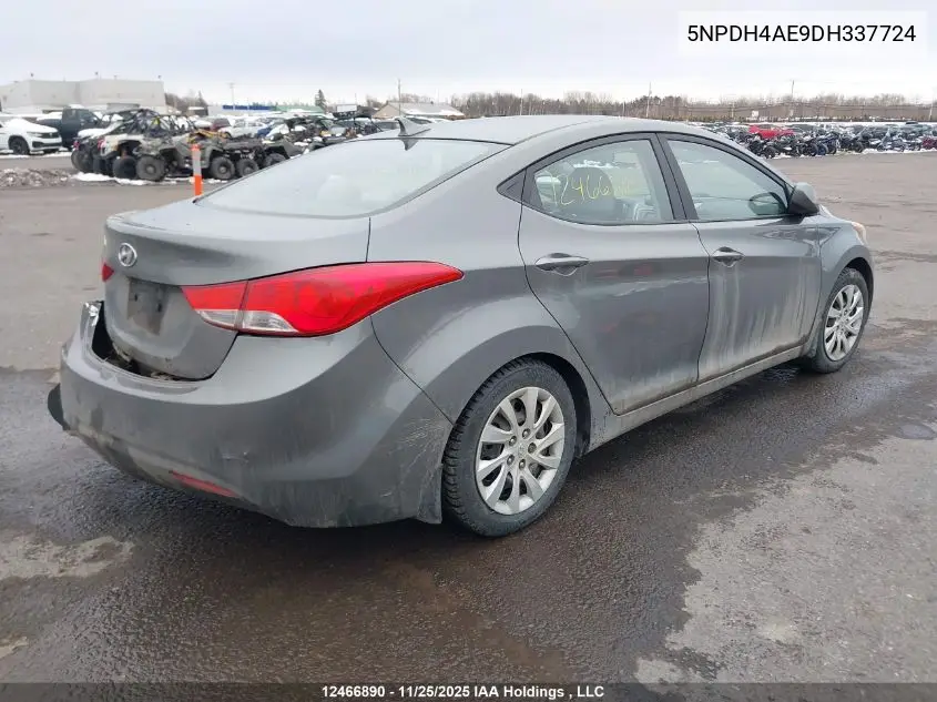 5NPDH4AE9DH337724 2013 Hyundai Elantra