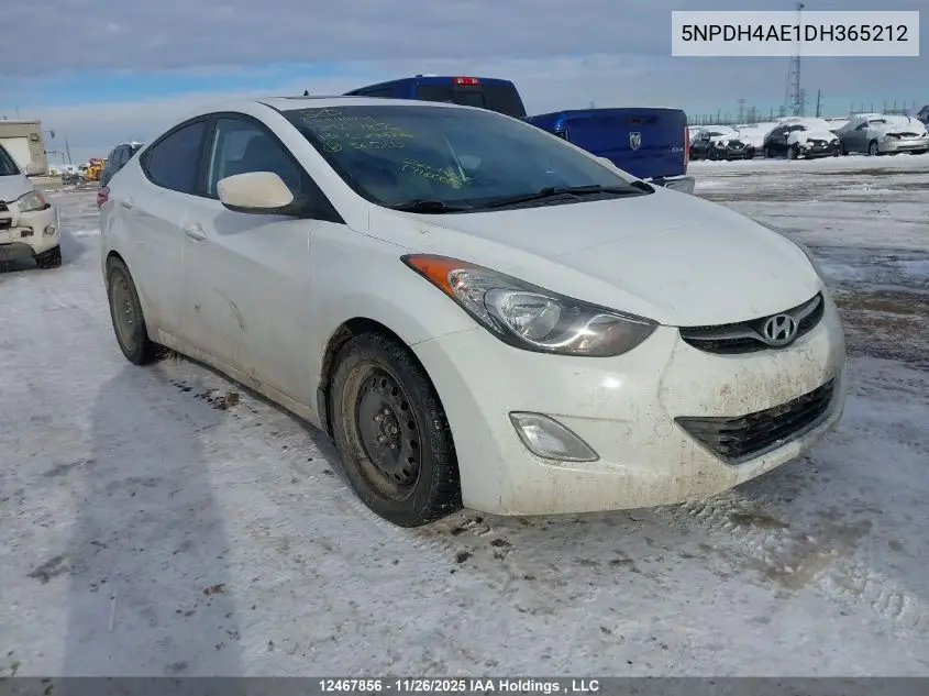 5NPDH4AE1DH365212 2013 Hyundai Elantra Gls