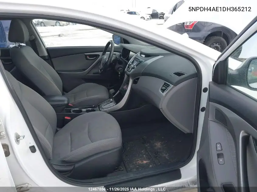 5NPDH4AE1DH365212 2013 Hyundai Elantra Gls