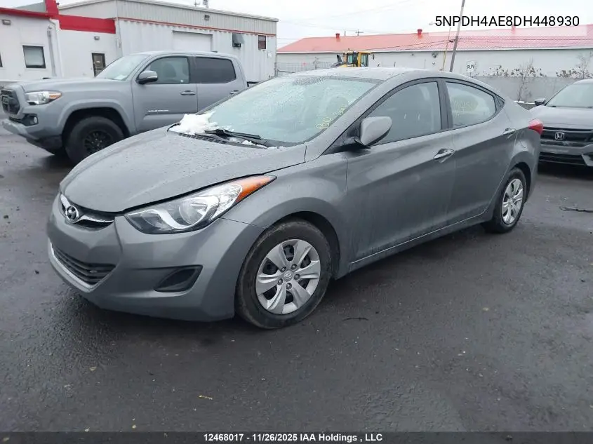 5NPDH4AE8DH448930 2013 Hyundai Elantra L