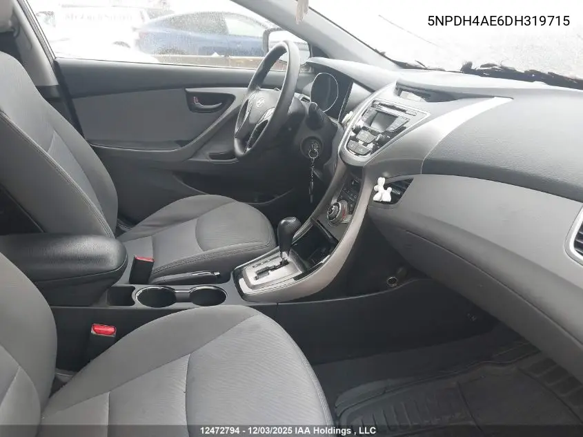 5NPDH4AE6DH319715 2013 Hyundai Elantra