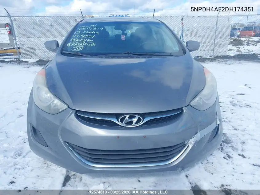 5NPDH4AE2DH174351 2013 Hyundai Elantra Gl